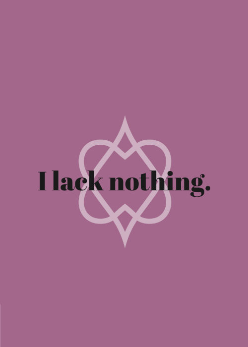 I Lack Nothing