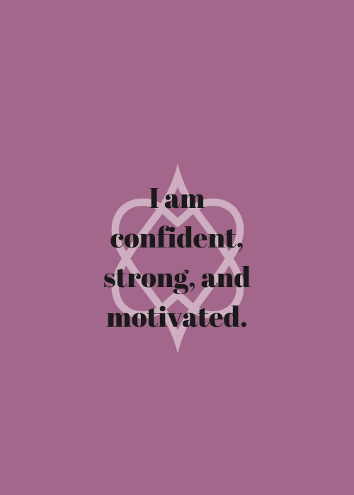 I Am Confident, Strong, And Motivated